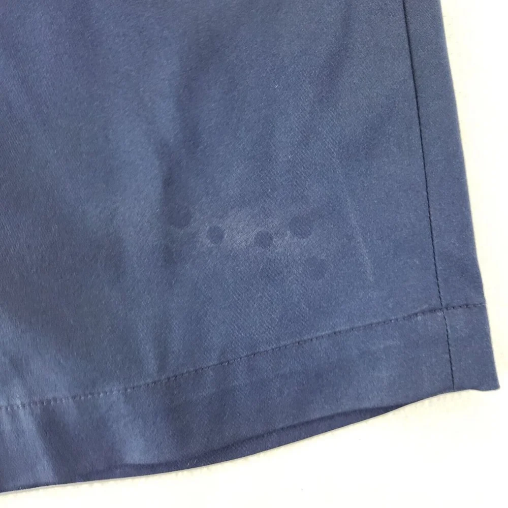 RLX Ralph Lauren Shorts Mens 38 Navy Chino Golf Stain On Front Left Leg Pictures